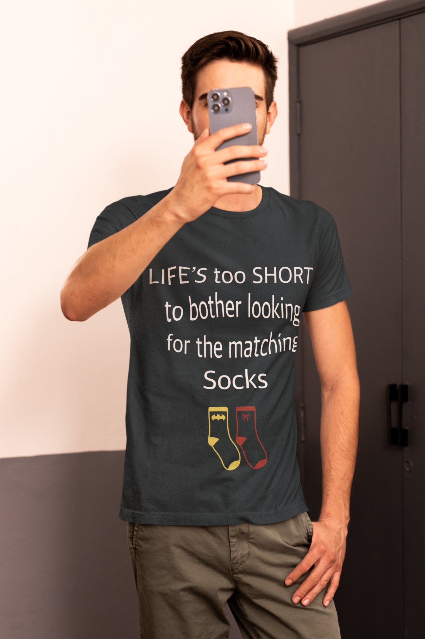 Life’s Too Short to Bother Looking for the Matching Socks T-Shirt – Quirky Style for Effortless Living