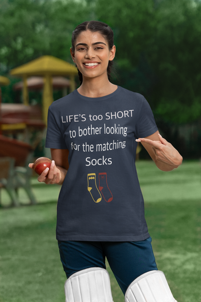 Life’s Too Short to Bother Looking for the Matching Socks T-Shirt – Quirky Style for Effortless Living