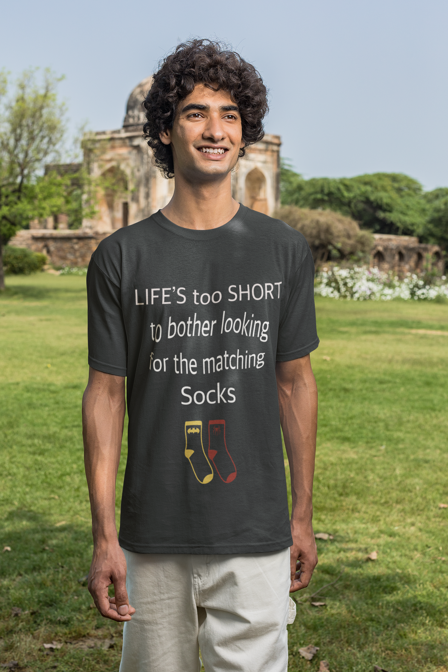 Life’s Too Short to Bother Looking for the Matching Socks T-Shirt – Quirky Style for Effortless Living